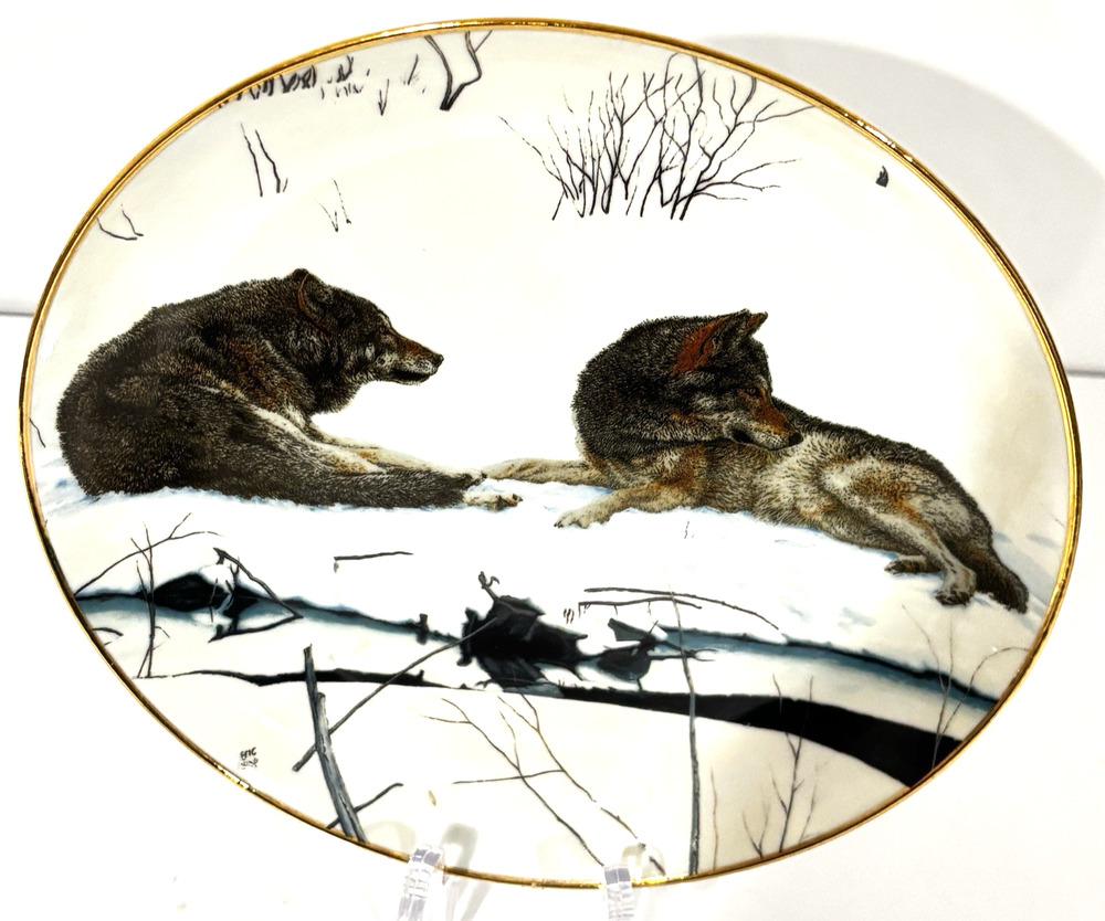 Vintage Danbury Mint Watchful Duet Collector Plate Eternal Unity Collection 1997